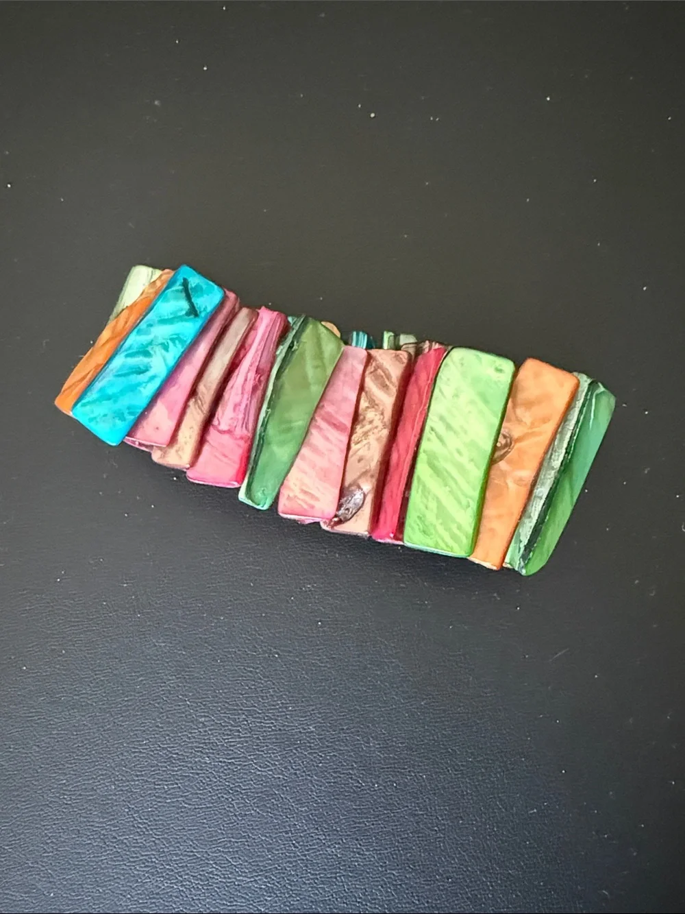 Colorblock Multicolor Stretch Bracelet - Women Accessories